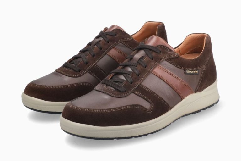 Mephisto VITO randy lederen herensneaker donker bruin